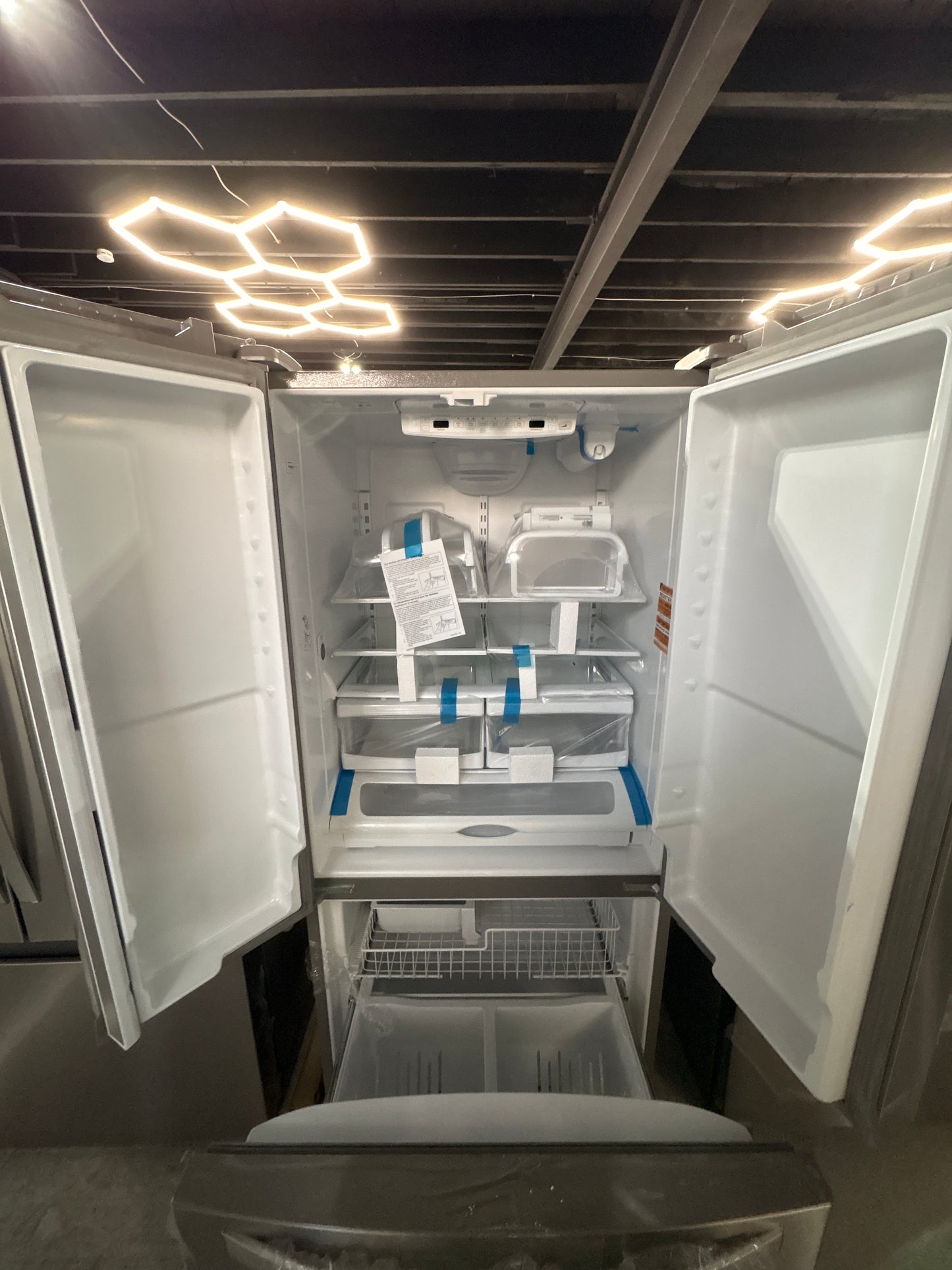 Whirlpool - 33 in. 22 cu. ft. Standard Depth French Door Refrigerator in Fingerprint Resistant Stainless Steel