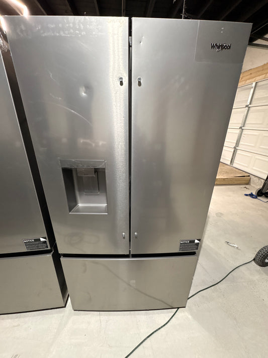 Whirlpool - 30 cu. ft. French Door Refrigerator in Fingerprint Resistant Stainless Finish with In-door Filtered Water and Ice Maker