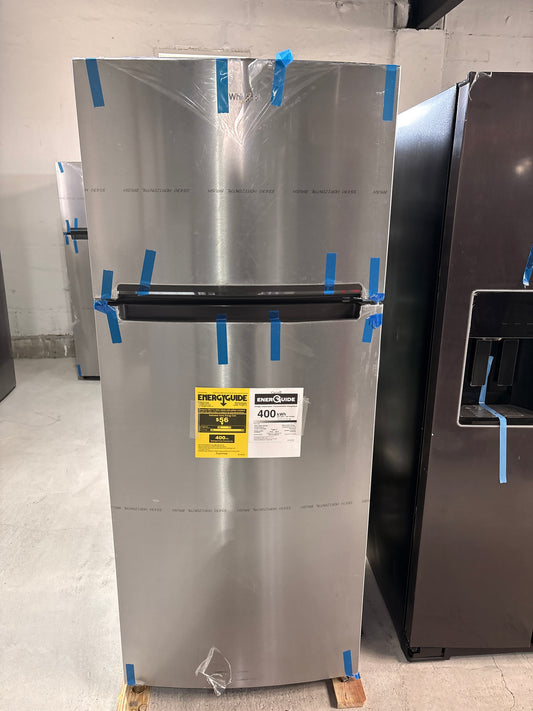 Whirlpool - 17.7 Cu. Ft. Top-Freezer Refrigerator - Monochromatic Stainless Steel