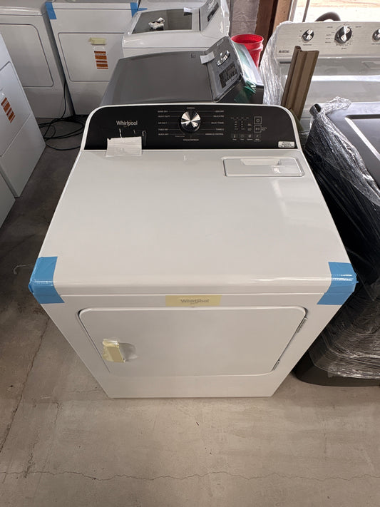 Whirlpool - 7.0 Cu. Ft. Electric Dryer with Moisture Sensor - White