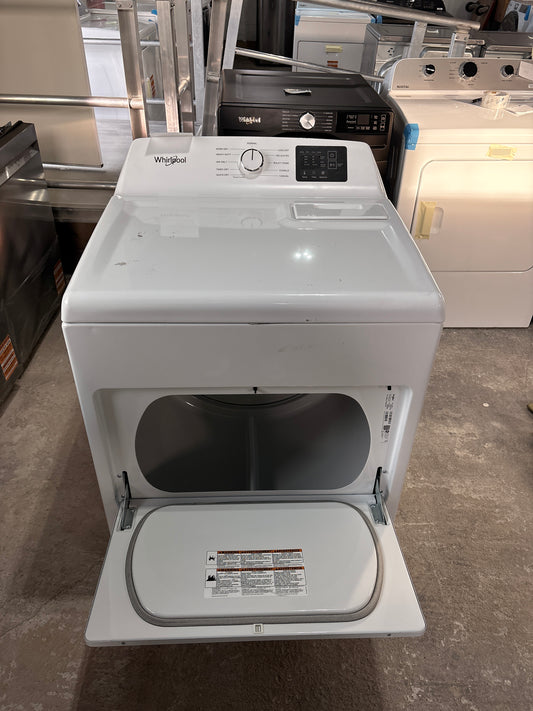 Whirlpool 7.0 cu. ft. vented Top Load Electric Dryer in White with AutoSensing