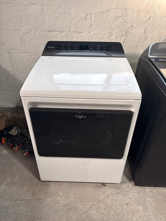 Whirlpool - 7.4 cu. ft. White Front Load Electric Dryer with AccuDry System