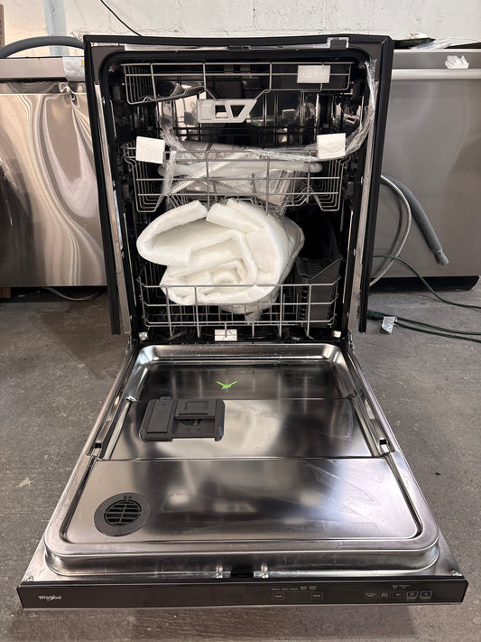Whirlpool - 24 in. Built-In Tall Tub Dishwasher in Fingerprint Resistant Stainless Steel with Washing 3rd Rack, 41 DBA