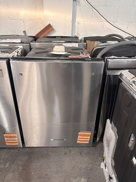 KitchenAid - 24" Top Control Built-In Dishwasher with 360 Max Jets Third Rack and ProDry System, 44 dBA - PrintShield Stainless