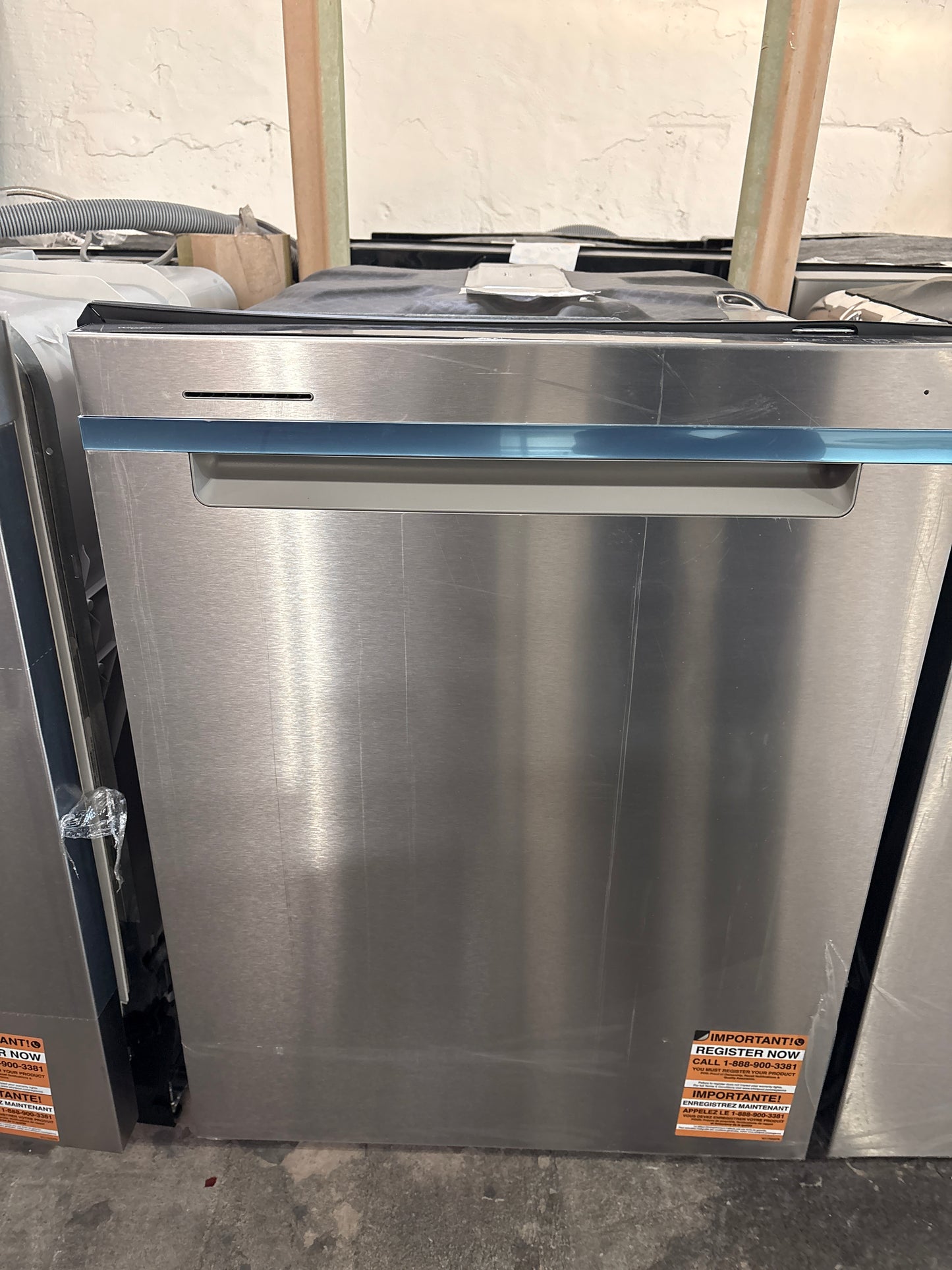 Whirlpool - 24 in. Built-In Tall Tub Dishwasher in Fingerprint Resistant Stainless Steel with Washing 3rd Rack, 41 DBA