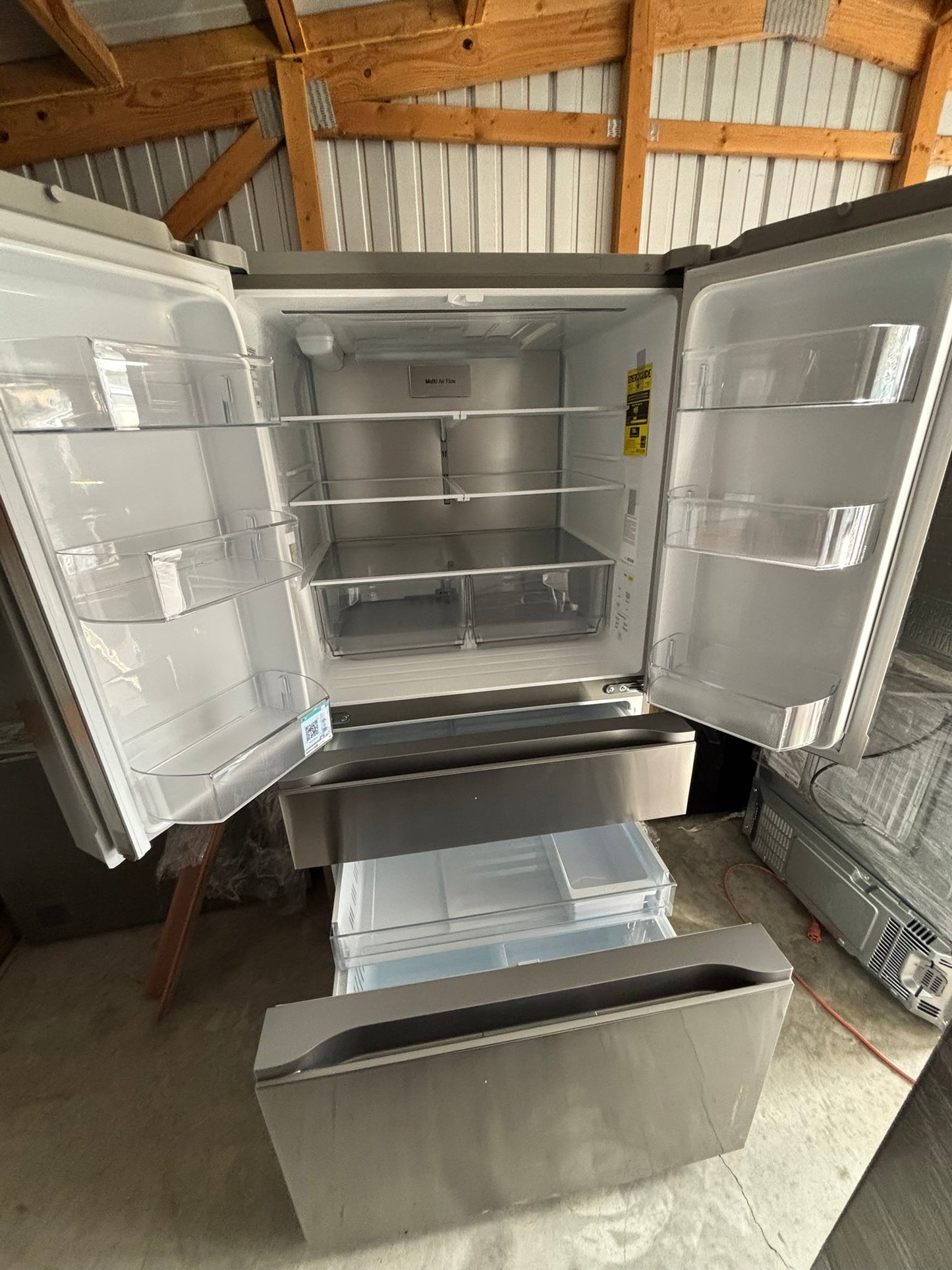 30 cu. ft. Smart Standard-Depth MAX™ 4-Door French Door Refrigerator with Full-Convert Drawer™ - Scratch & Dent WCA111 - LG LF30S8210S