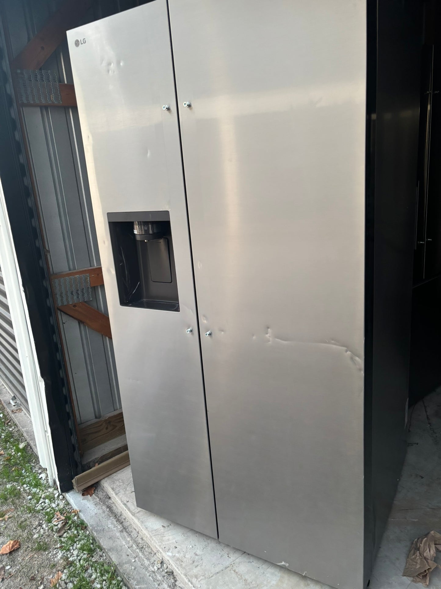 27 cu. ft. Standard-Depth, Side-by-side Refrigerator, with Ice and Water and Bar Handle Design- Scratch & Dent WCA130 - LG LS27T3230S