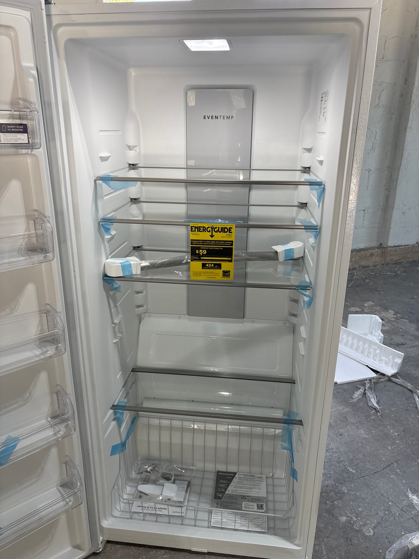 Frigidaire 20 Cu. Ft. Garage Ready Upright Freezer Scratch & Dent WCA201 - FFUE2024AW