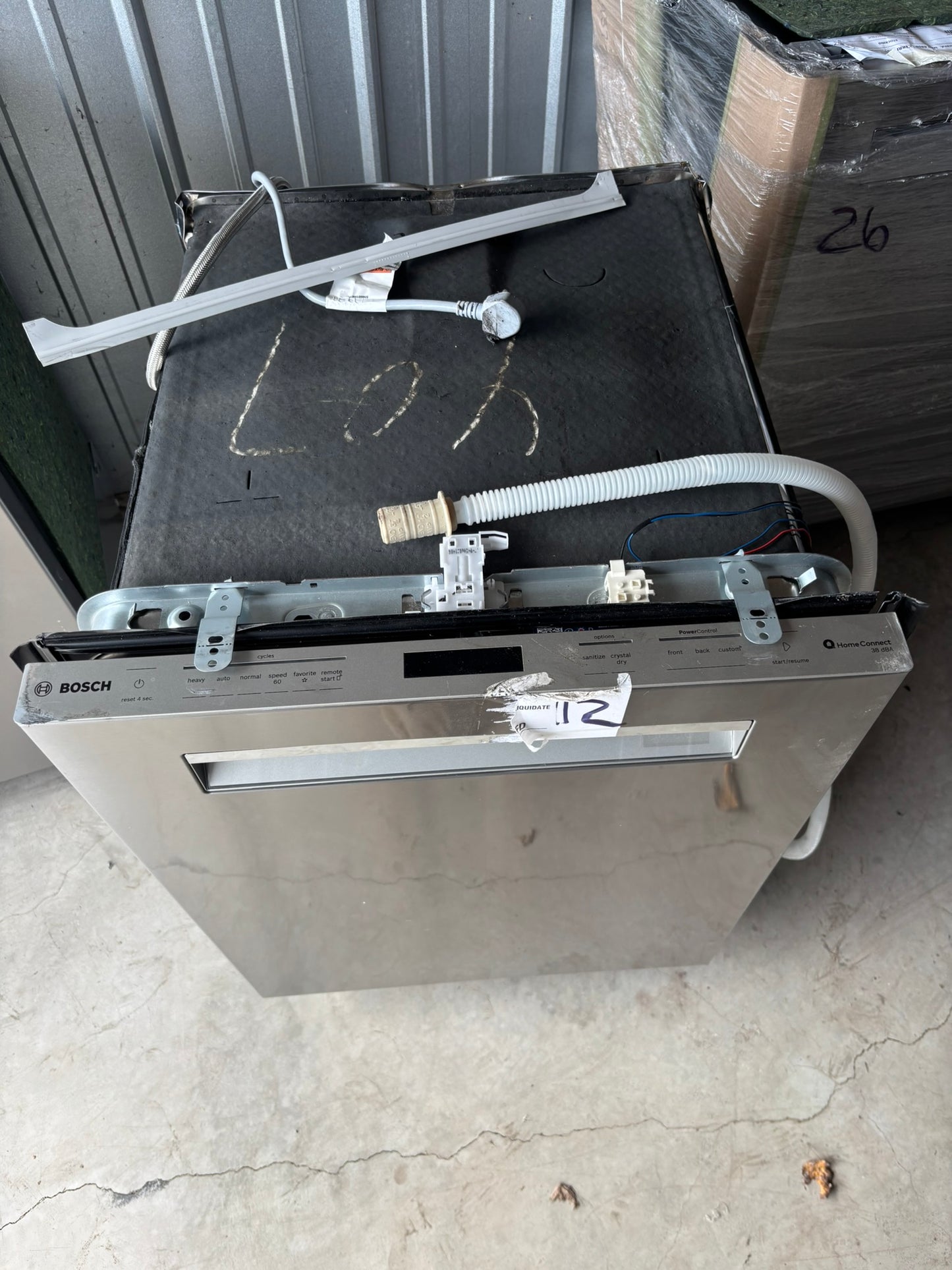 Bosch 800 Series Top Control Towel Bar Handle Dishwasher, Stainless Steel Tub, CrystalDry Technology, Ultra Quiet 42 dBa Scratch & Dent WCA223 - SHX78CC5UC