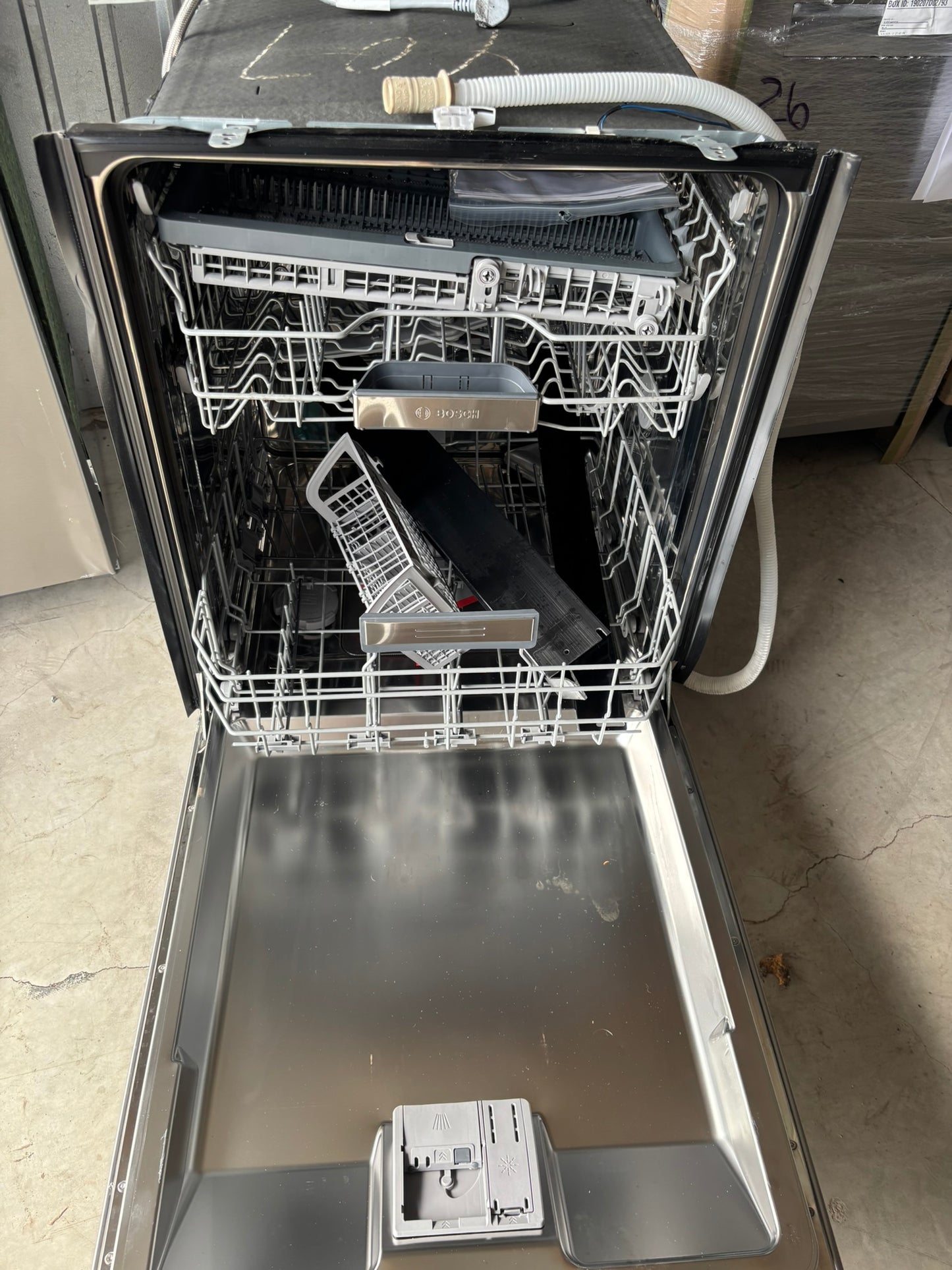 Bosch 800 Series Top Control Towel Bar Handle Dishwasher, Stainless Steel Tub, CrystalDry Technology, Ultra Quiet 42 dBa Scratch & Dent WCA223 - SHX78CC5UC