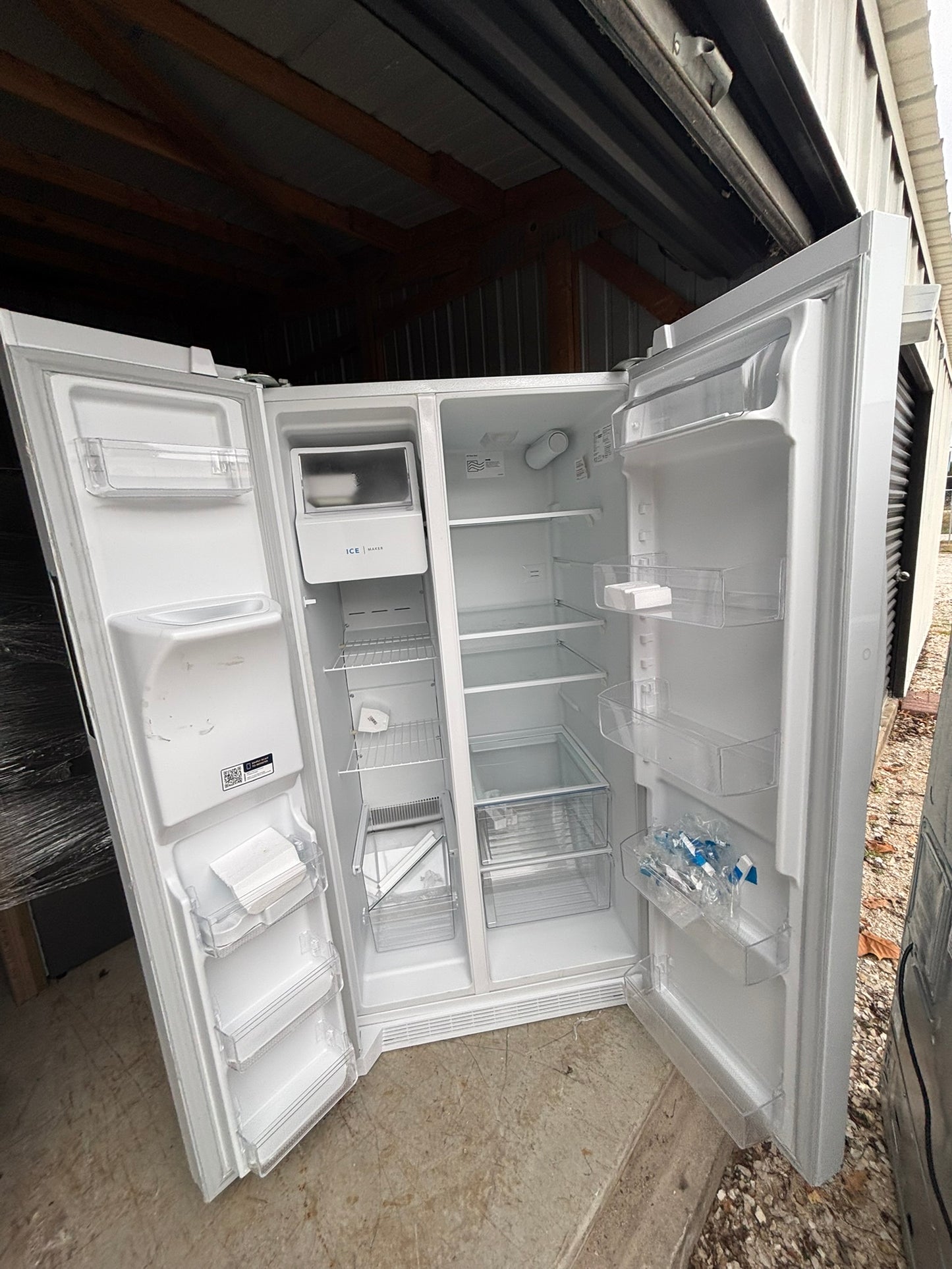 Frigidaire 26 Cu. Ft. 36" Standard-Depth Side-by-Side Refrigerator Scratch & Dent WCA240 - FRSS2623AW