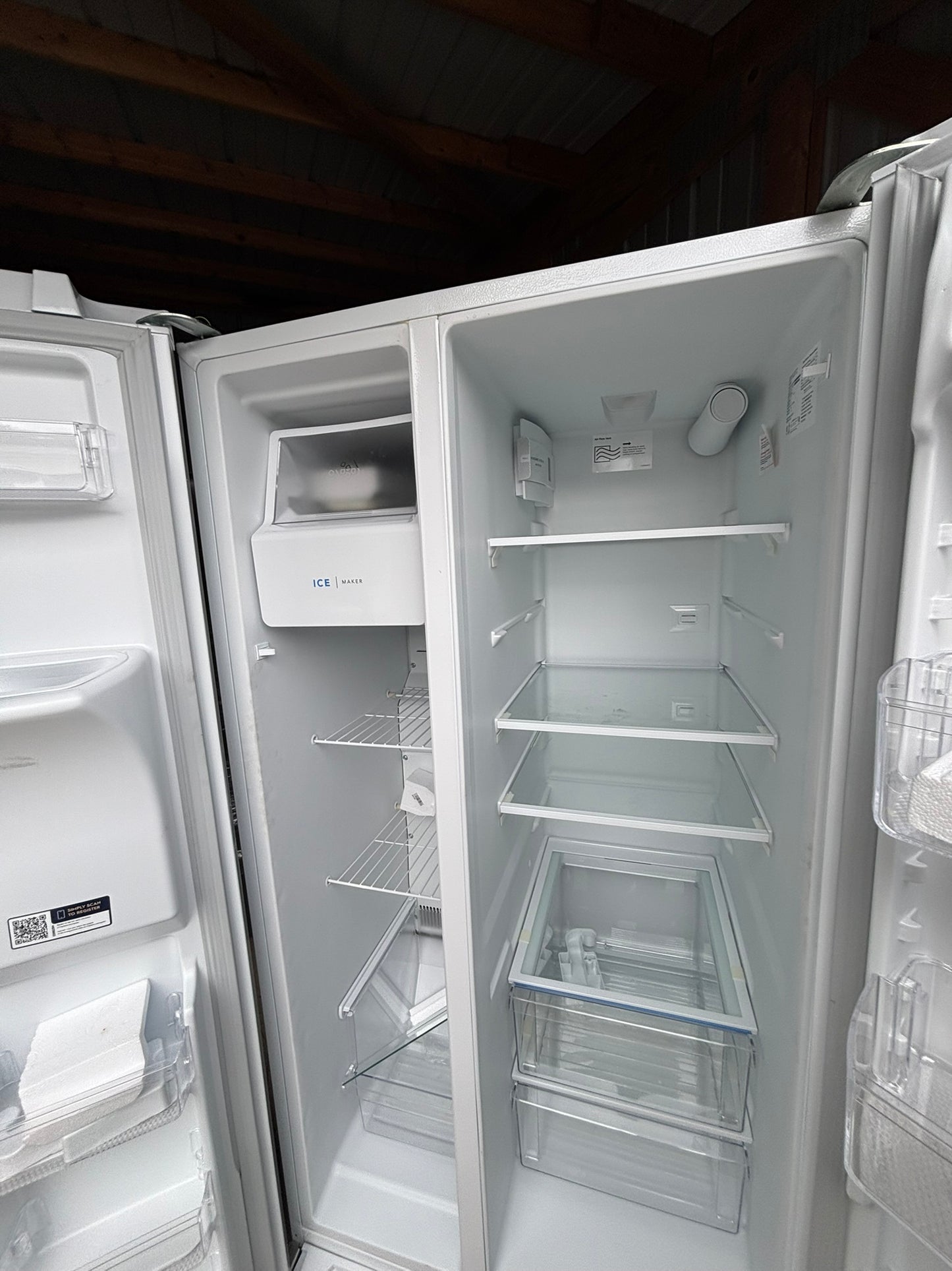 Frigidaire 26 Cu. Ft. 36" Standard-Depth Side-by-Side Refrigerator Scratch & Dent WCA240 - FRSS2623AW