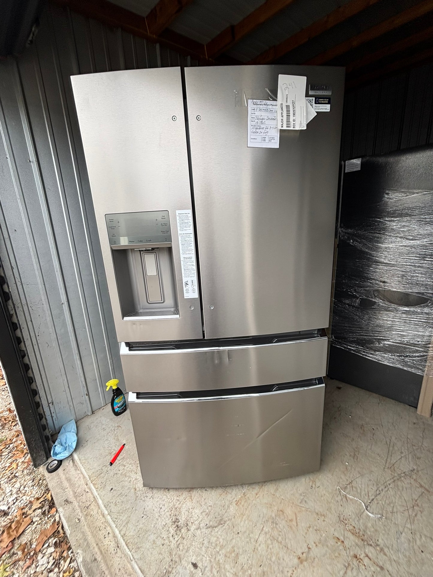 Frigidaire Gallery 26.3 cu. ft. Standard-Depth 4-Door French Door Refrigerator - Scratch & Dent WCA41 - GRMS2773AF