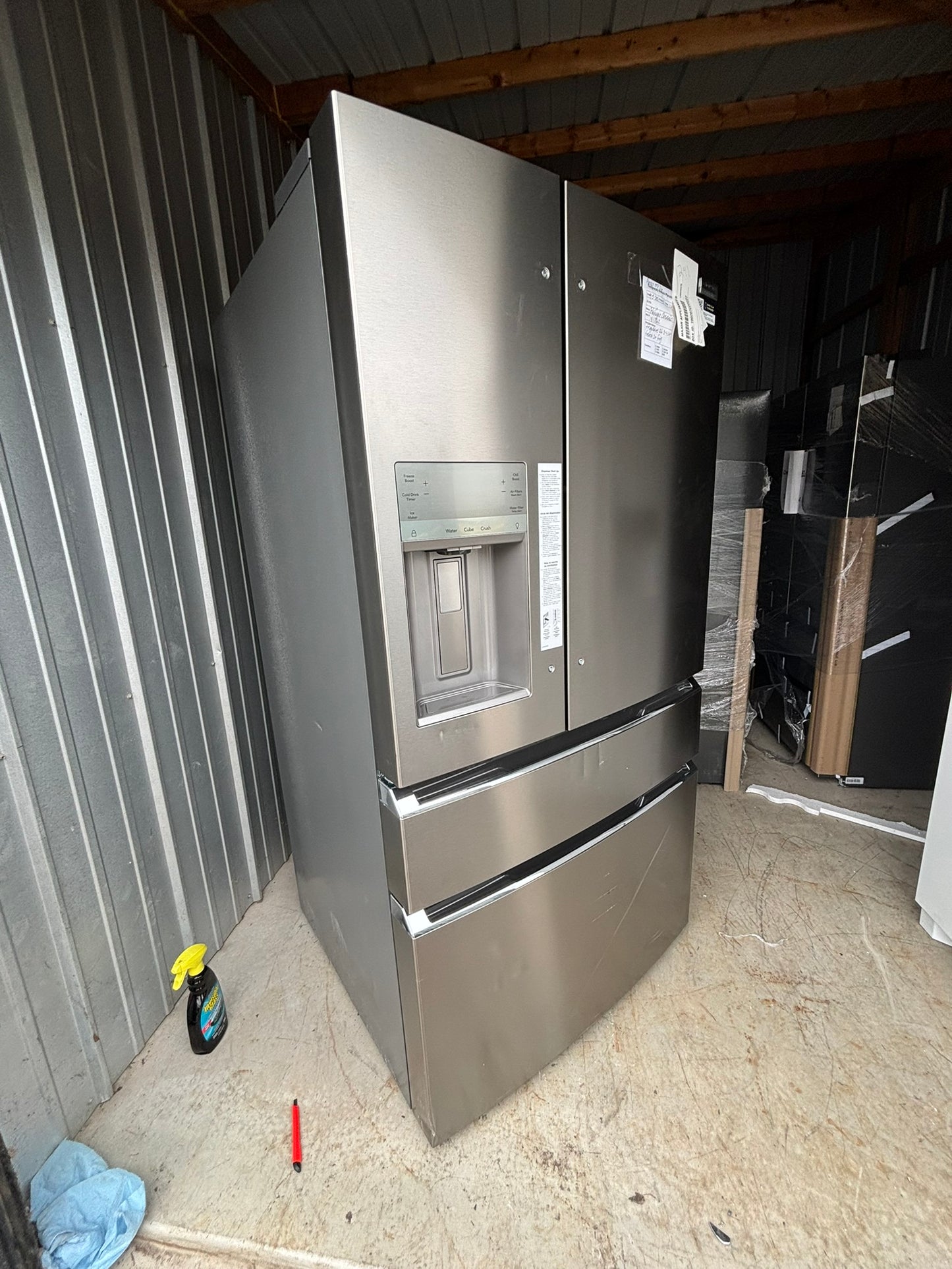 Frigidaire Gallery 26.3 cu. ft. Standard-Depth 4-Door French Door Refrigerator - Scratch & Dent WCA41 - GRMS2773AF