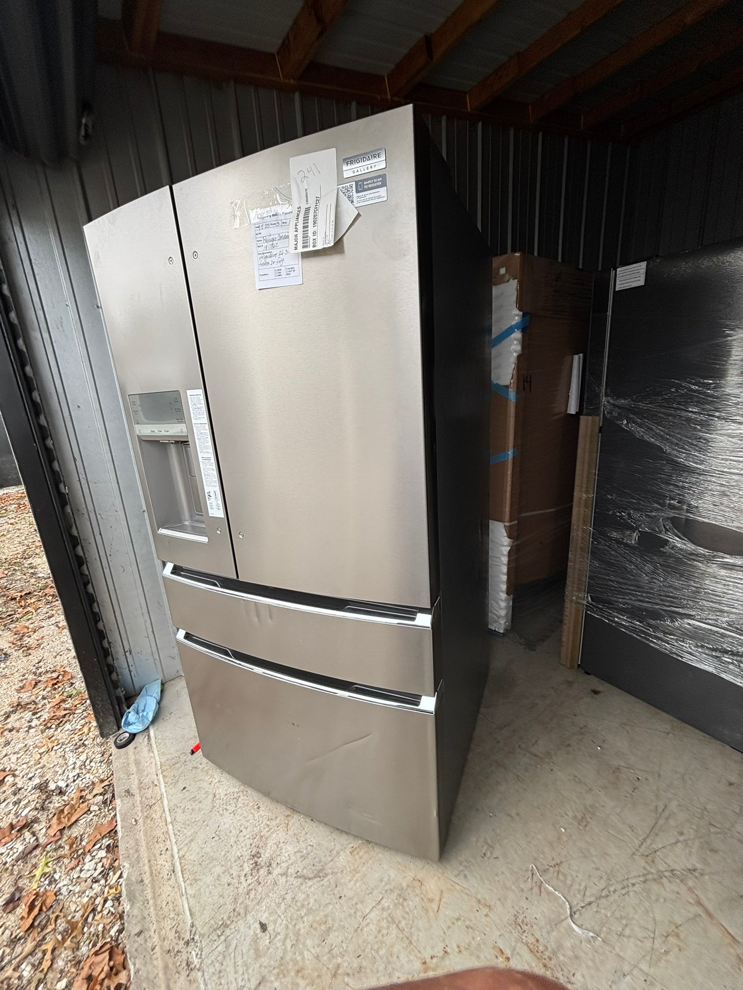 Frigidaire Gallery 26.3 cu. ft. Standard-Depth 4-Door French Door Refrigerator - Scratch & Dent WCA41 - GRMS2773AF