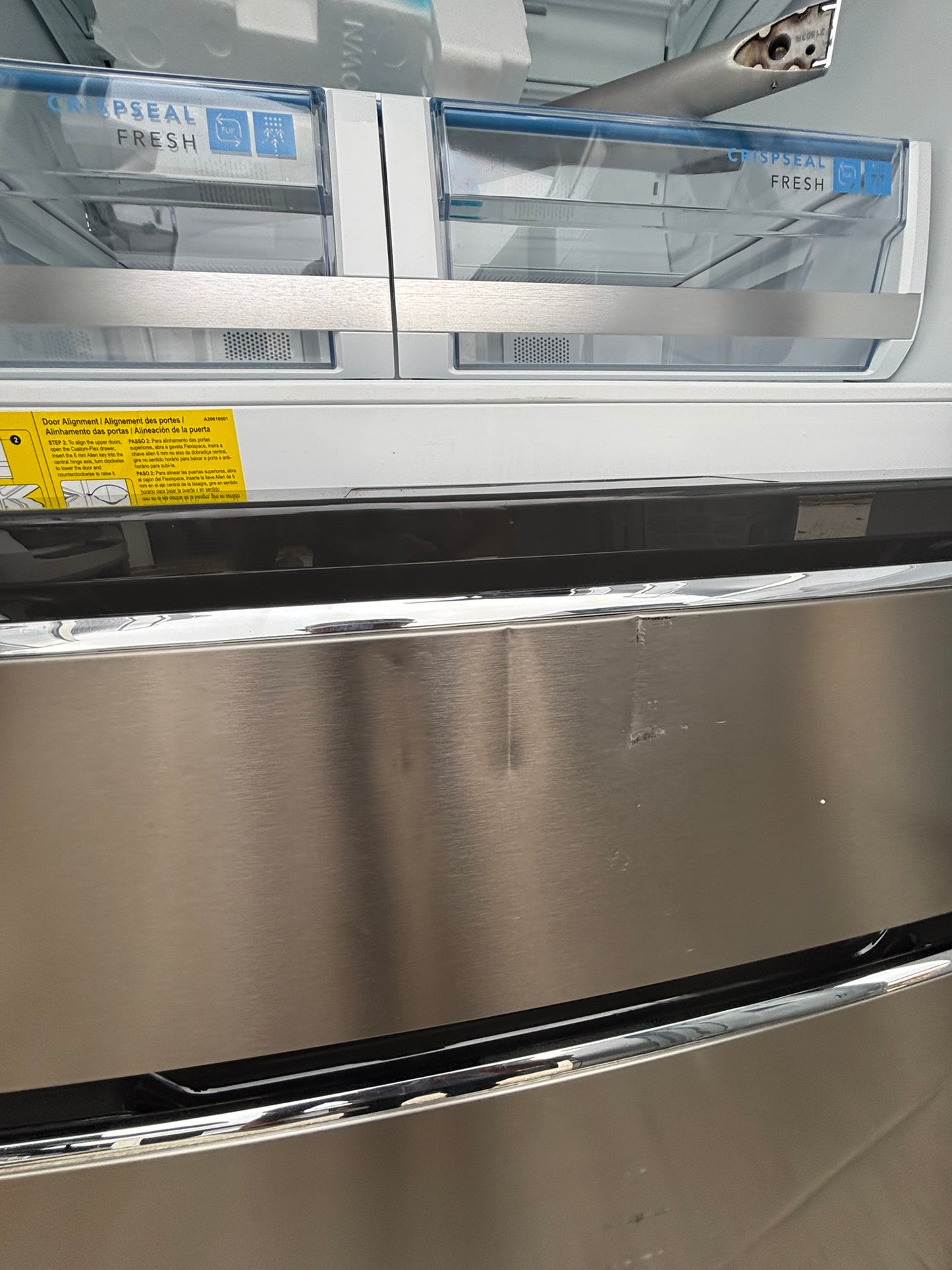 Frigidaire Gallery 26.3 cu. ft. Standard-Depth 4-Door French Door Refrigerator - Scratch & Dent WCA41 - GRMS2773AF