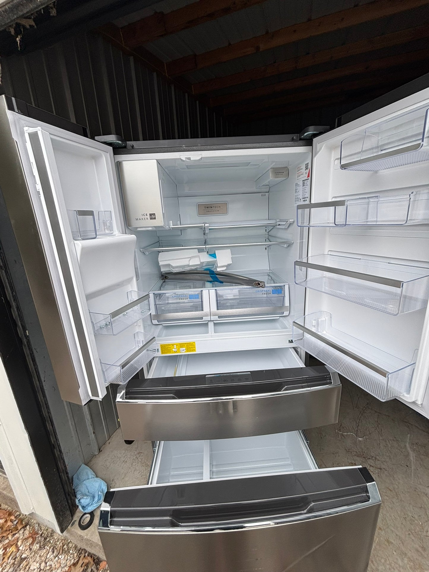 Frigidaire Gallery 26.3 cu. ft. Standard-Depth 4-Door French Door Refrigerator - Scratch & Dent WCA41 - GRMS2773AF