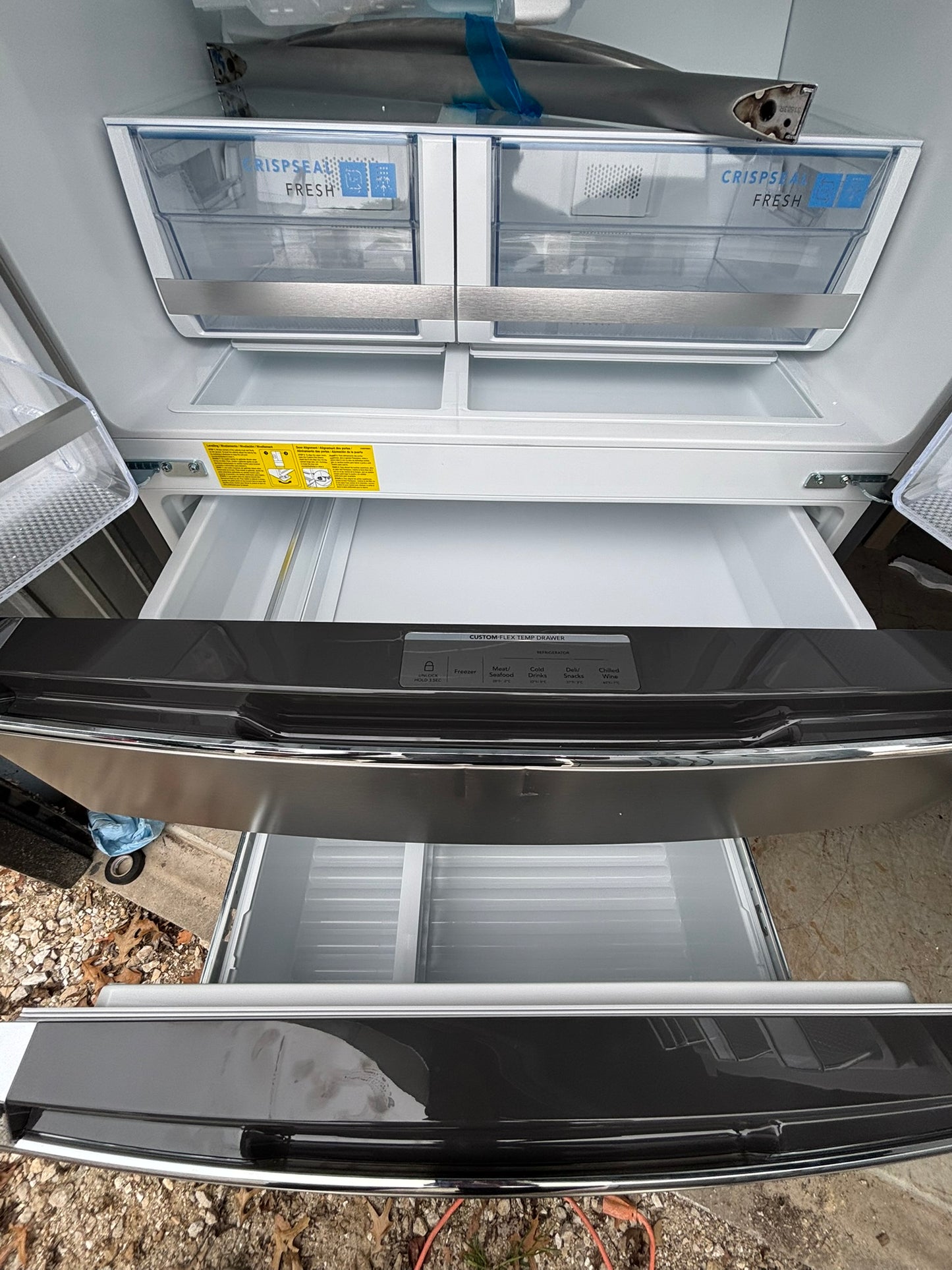 Frigidaire Gallery 26.3 cu. ft. Standard-Depth 4-Door French Door Refrigerator - Scratch & Dent WCA41 - GRMS2773AF