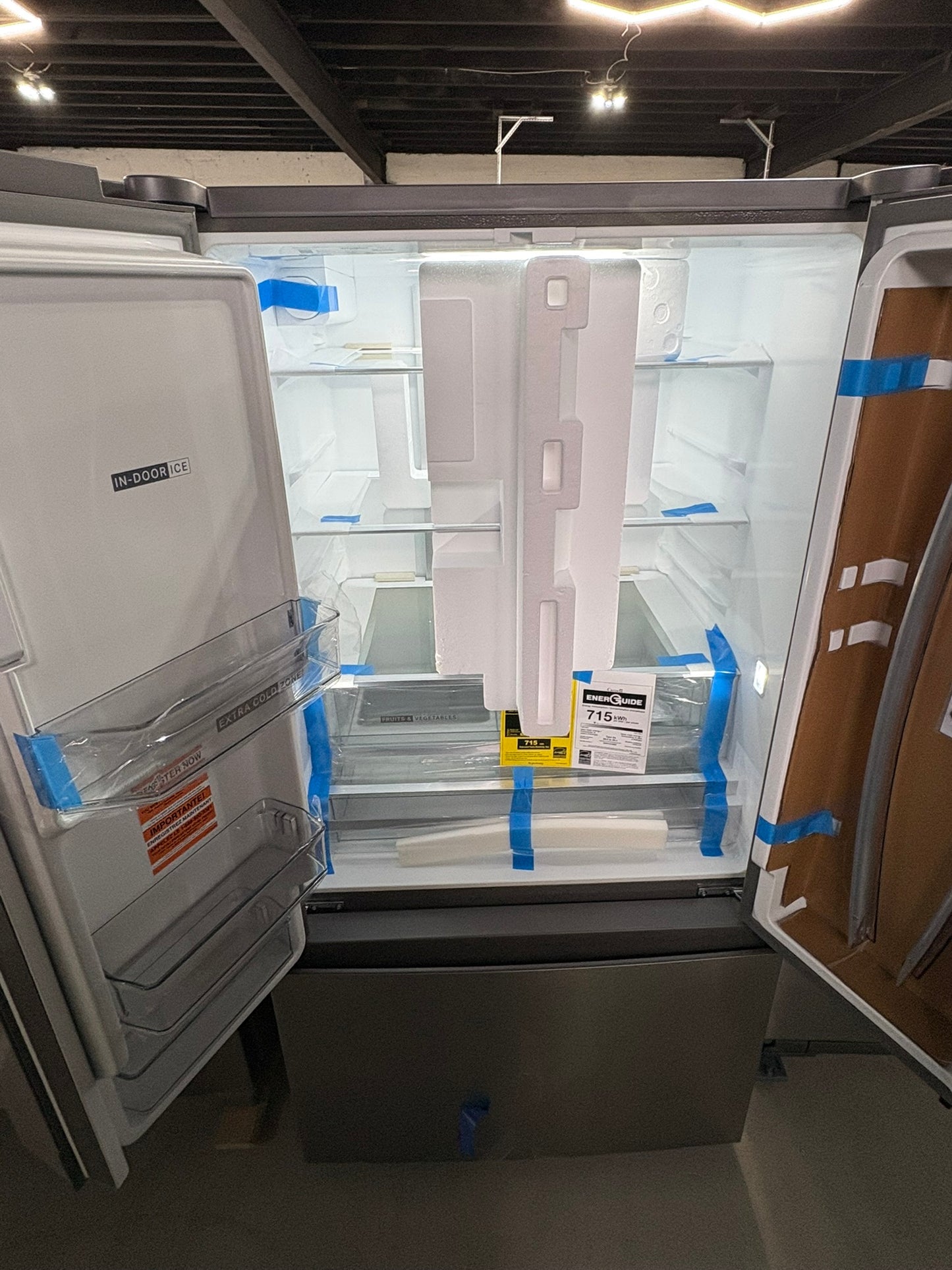 Whirlpool - 36 in. 30 cu. ft. French Door Refrigerator in Fingerprint Resistant Stainless Finish with Dual Ice Makers