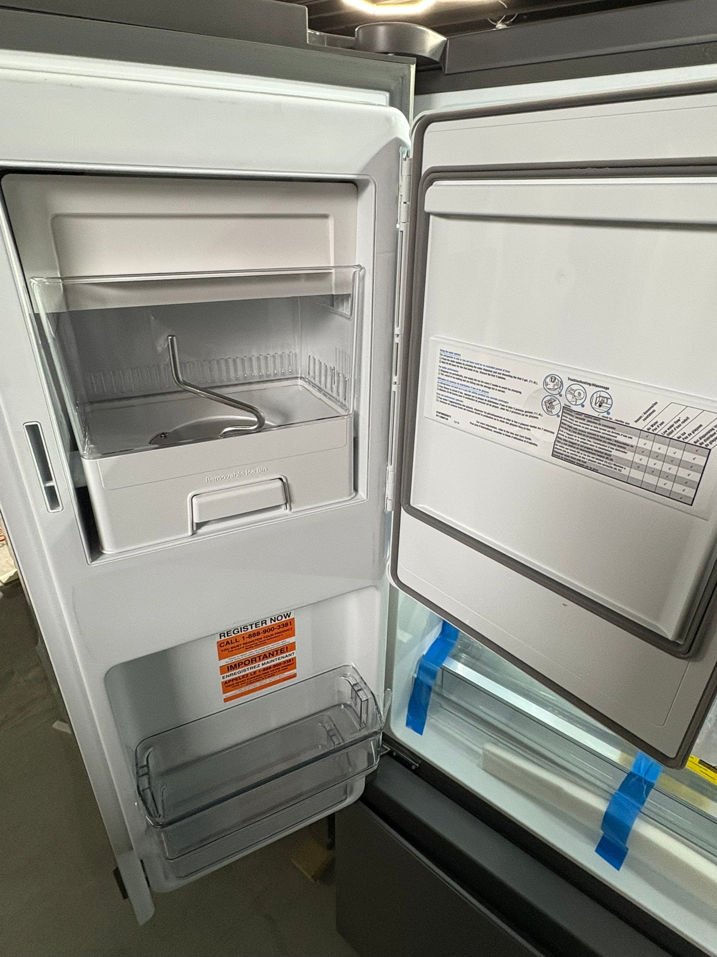 Whirlpool - 36 in. 30 cu. ft. French Door Refrigerator in Fingerprint Resistant Stainless Finish with Dual Ice Makers