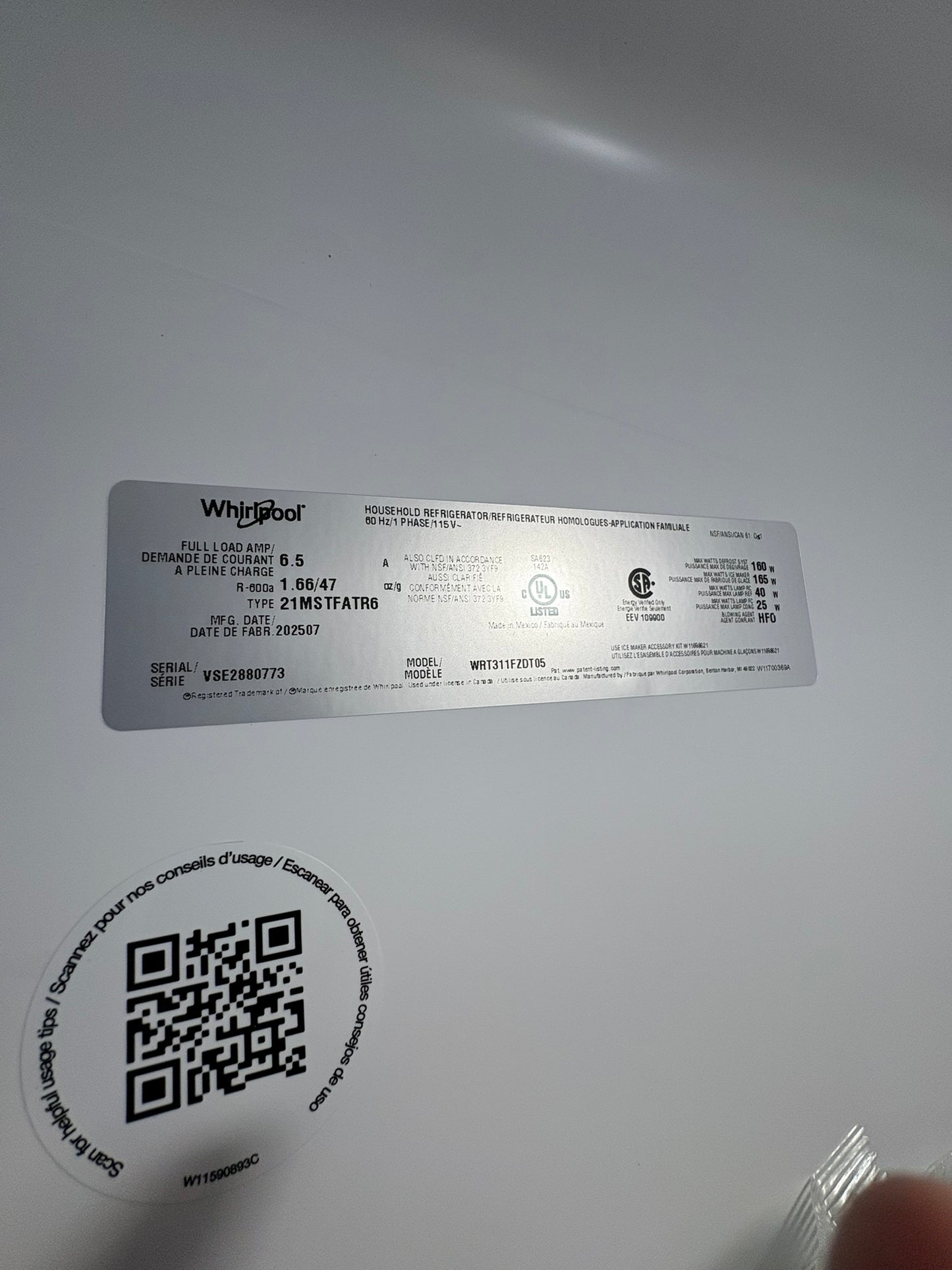 Whirlpool - 20.5 Cu. Ft. Top-Freezer Refrigerator - Biscuit